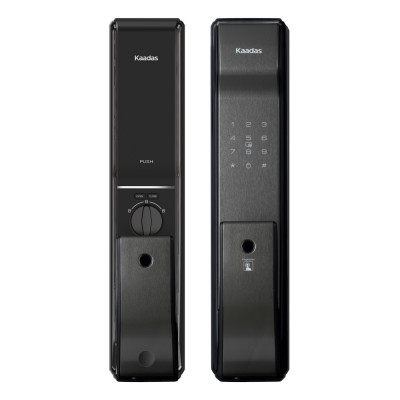 Замок врезной электронный Kaadas K9-5W с отпечатком пальца, со встроенным модулем WIFI, черный
