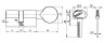Цилиндровый Fuaro (Фуаро) механизм (D-PRO502/100) D-PRO5002Knob100(45+10+45) CP хром 5Key