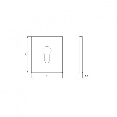 Накладка Armadillo (Армадилло) на цилиндр ESC.C.USS/K (ET Protector/USS) BL черный