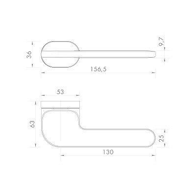 Ручка Armadillo (Армадилло) раздельная R.UCR36.DUNE FSG-39 флорентийское золото