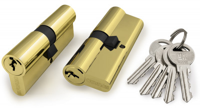 Цилиндровый Fuaro (Фуаро) механизм (100 ZA/70) 1000ZAKey70(30+10+30) PB латунь 5Key