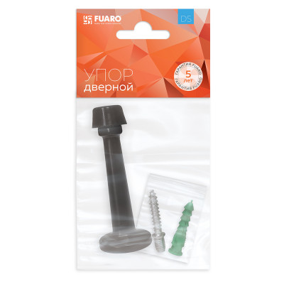 Упор Fuaro (Фуаро) дверной настенный STOPPER/15 (DS-15) BL-24 черный