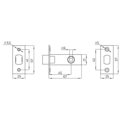 Задвижка Ajax (Аякс) врезная METDF-45 (DF-45) GR графит