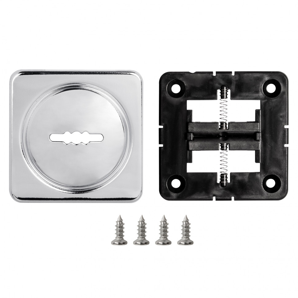 Накладка Fuaro (Фуаро) на сувальдный замок ESC.S-auto.MSC/K.62 с авт.шторками CP-8 хром (1шт.)