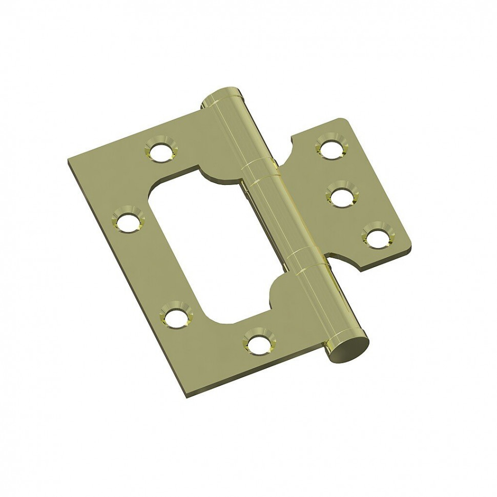 Петля без врезки стальная 2ВВ 75*63*2,5 (универс.) G Золото