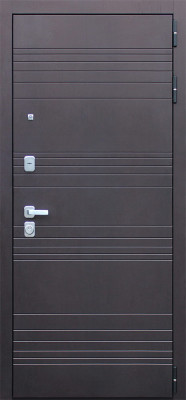 Стальная дверь "Дуэт" с зеркалом