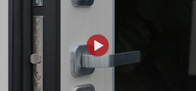 Стальная дверь "Дуэт" с зеркалом