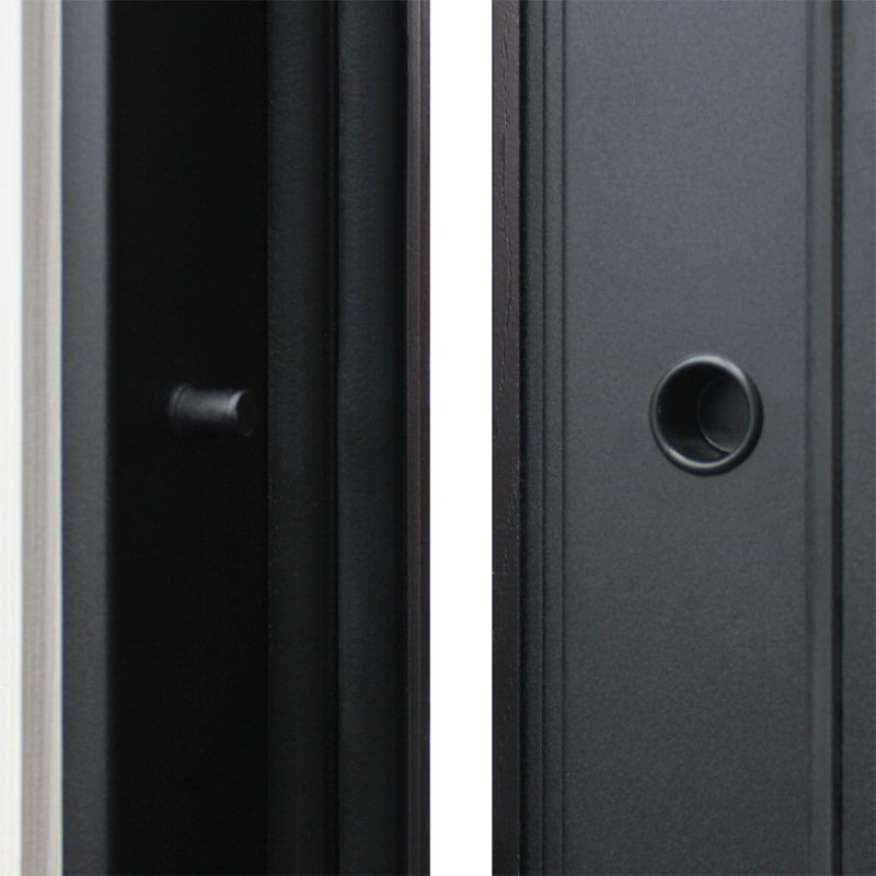 Стальная дверь "Дуэт" с зеркалом