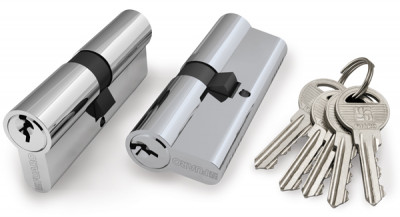 Цилиндровый Fuaro (Фуаро) механизм (100 ZA/70) 1000ZAKey70(30+10+30) CP хром 5Key