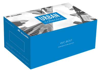 Ручка Armadillo (Армадилло) поворотная BK6.R.URB52 (WC-BOLT BK6/URB) MWSC-33 итальянский тисненый
