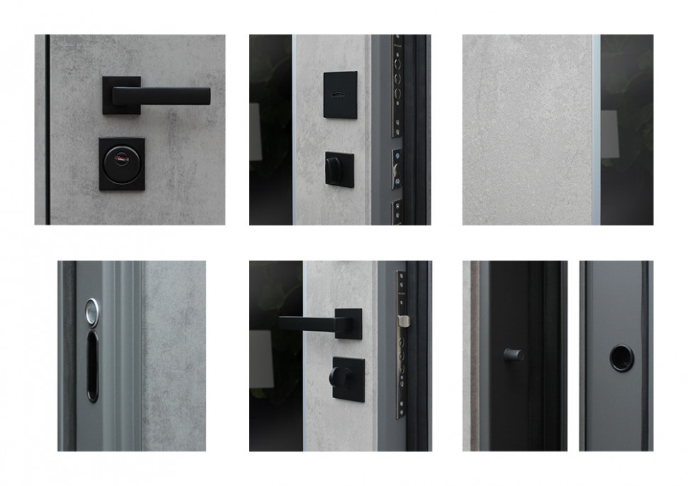 Стальная дверь "Дуэт Б" с зеркалом