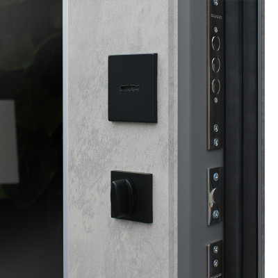 Стальная дверь "Дуэт Б" с зеркалом