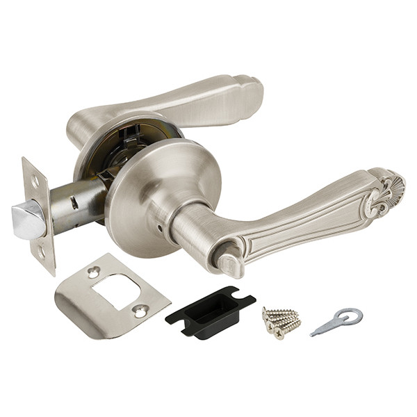 Ручка Punto (Пунто) защелка DK637 SN-BK (6037 SN-B) (фик.) мат. никель