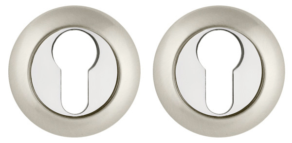 Накладка Fuaro (Фуаро) под цилиндр ET.R.RM54 (ET RM) SN/CP-3 матовый никель/хром