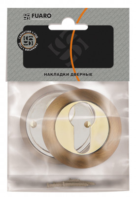 Накладка Fuaro (Фуаро) под цилиндр ET.R.RM54 (ET RM) SN/CP-3 матовый никель/хром