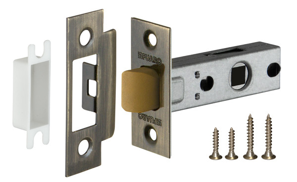 Защелка Fuaro (Фуаро) врезная PLASTP12-45-25 (P12-45) AB бронза