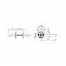Ручка Fuaro (Фуаро) раздельная R.DSS201-0203/19 (DSS-0203/19) INOX 201