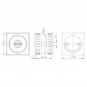 Ручка поворотная Armadillo (Армадилло) для раздвижных дверей SH.QUADRO55.BK8 MWSC-33 итальянский тисненый