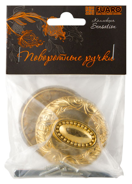 Ручка Fuaro (Фуаро) поворотная BK6.R.SM58 (BK6 SM) GOLD-24 золото24К