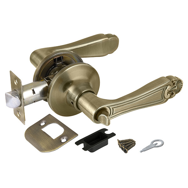 Ручка Punto (Пунто) защелка DK637 AB-BK (6037 AB-B) (фик.) бронза