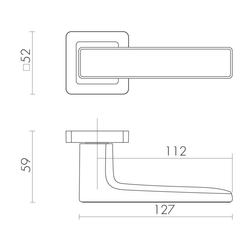 Ручка Fuaro (Фуаро) раздельная K.XM52.DENVER (DENVER XM) SSC/CP-16 сатинированный хром/хром
