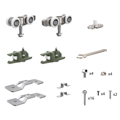 Комплект Armadillo (Армадилло) для раздвижных профильных дверей SLD.Comfort-PRO.SET1.PROF rollers/80