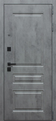 Стальная дверь "Лира" с зеркалом