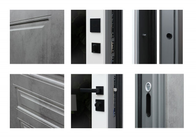 Стальная дверь "Лира" с зеркалом