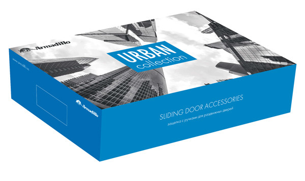 Ручка Armadillo (Армадилло) для раздвижных дверей SH.URB153.010 (SH010 URB) BL-26 черный
