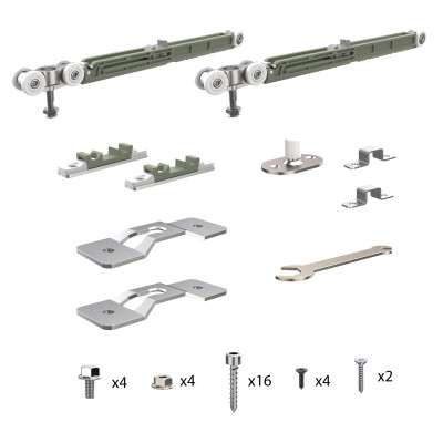 Комплект Armadillo (Армадилло) для раздвижных профильных дверей SLD.Comfort-PRO.SET2.PROF soft close/80