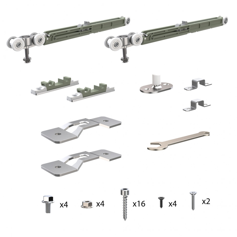 Комплект Armadillo (Армадилло) для раздвижных профильных дверей SLD.Comfort-PRO.SET2.PROF soft close/80