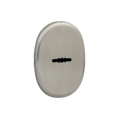 Накладка Fuaro (Фуаро) на сувальдный замок ESC.S-auto.ECO/OV.477 (ESC 477 eco) с авт. шторками SN матовый никель