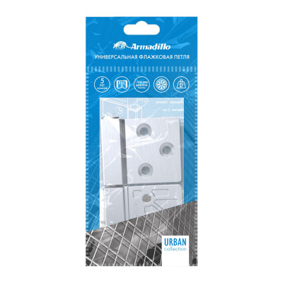 Петля Armadillo (Армадилло) универсальная флажковая FL.IN3800.US BL черный
