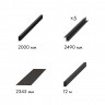 Комплект Armadillo (Армадилло) для обрамления пенала SLD.Comfort-PENAL frame 900/2300 BL