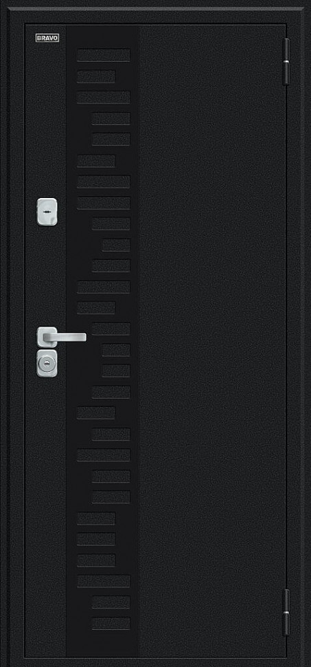 Техно Д2/BChrome Букле черное/Wenge Melinga