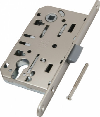 Корпус AGB (АГБ) врезного замка под цилиндр MEDIANA EVOLUTION B01103.50.34 (матовый хром)