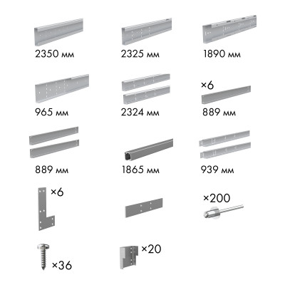 Пенал для скрытой раздвижной Armadillo (Армадилло) системы SLD.Comfort-PENAL caseta 900/2300