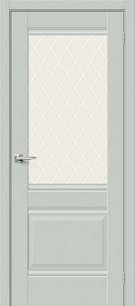 Прима-3 Grey Matt White Сrystal