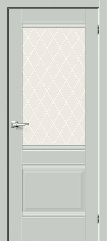 Прима-3 Grey Matt White Сrystal