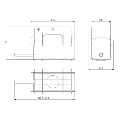 Толкатель Armadillo (Армадилло) скрытого монтажа SLD.Comfort-PENAL K-push