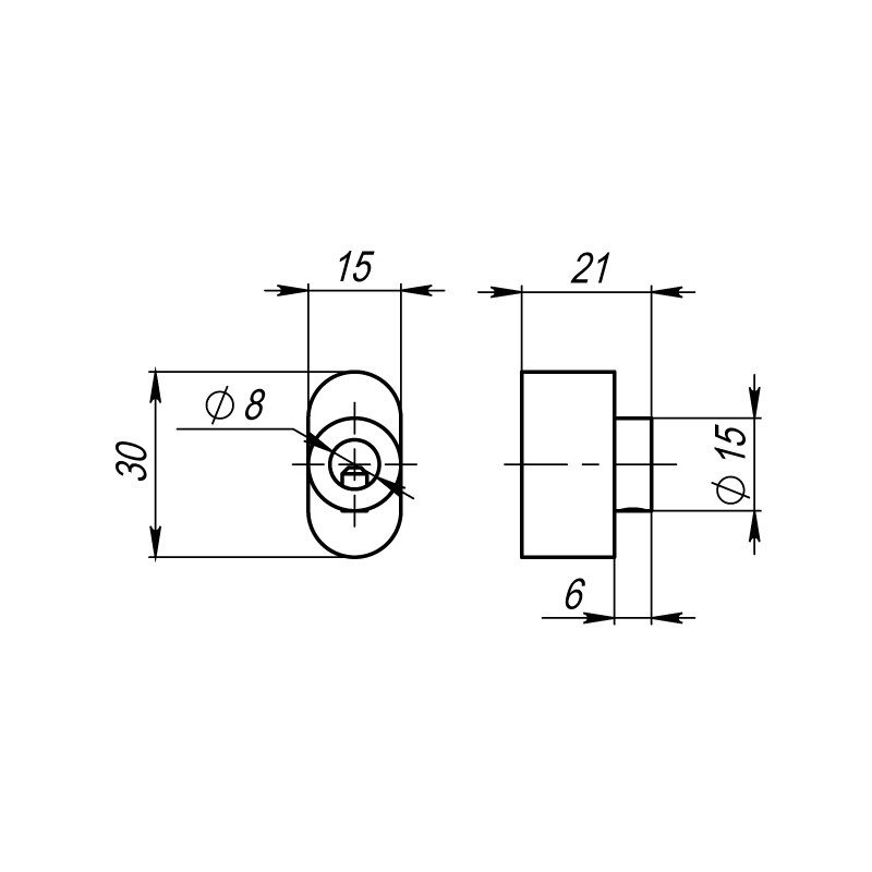 Вертушка Armadillo (Армадилло) на шток цилиндра T.Knob-S (CB-S) AB-7 бронза