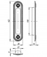 Ручка Armadillo (Армадилло) для раздвижных дверей SH.CL152.010 (SH010/CL) AS-9 античное серебро