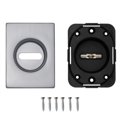 Накладка Fuaro (Фуаро) на сувальдный замок ESC.S-auto.RL/U/K.477 SSC-16 сатинрованный хром