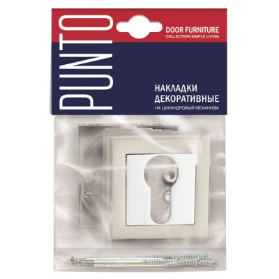 Накладка Punto (Пунто) под цилиндр ET.K.QL52 (ET QL) GR/CP-23 графит/хром