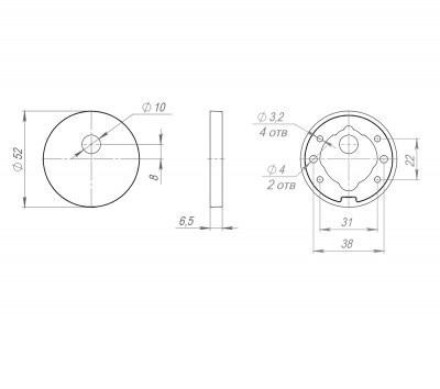 Накладка Fuaro (Фуаро) на шток цилиндра ESC.O.RLR/R.486 GR-23 графит (1шт.)