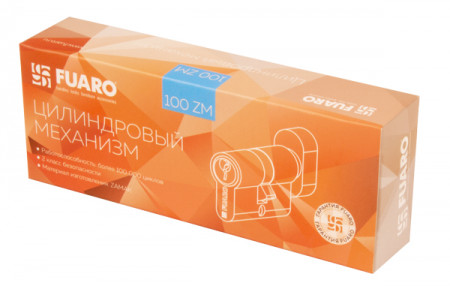 Цилиндровый Fuaro (Фуаро) механизм (100 ZM/60) 1000ZMKnob60(25+10+25) AB бронза 5Key с вертушкой