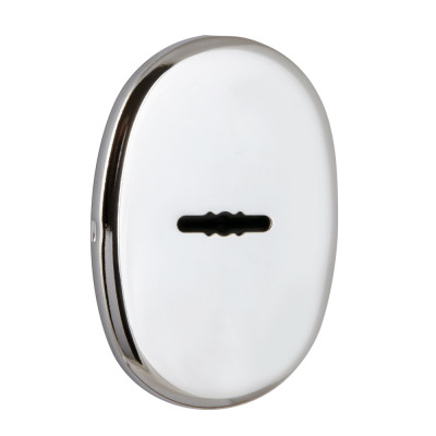 Накладка Fuaro (Фуаро) на сувальдный замок ESC.S-auto.ECO/OV.477 (ESC 477 eco) с авт. шторками CP хром