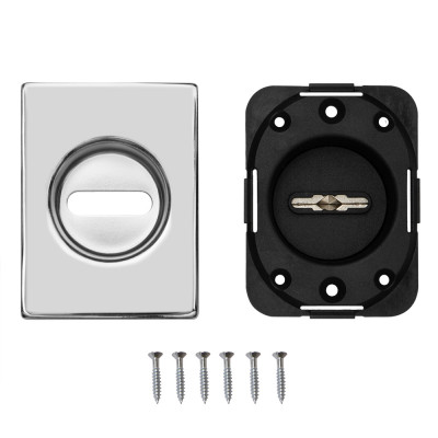 Накладка Fuaro (Фуаро) на сувальдный замок ESC.S-auto.RL/U/K.477 СР-8 хром