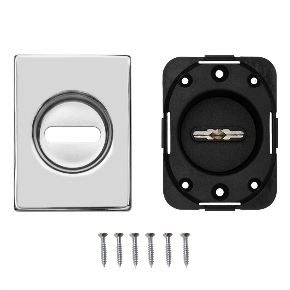 Накладка Fuaro (Фуаро) на сувальдный замок ESC.S-auto.RL/U/K.477 СР-8 хром