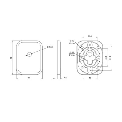 Накладка Fuaro (Фуаро) на шток цилиндра ESC.O.TRD/K.486 CP-8 хром (1шт.)